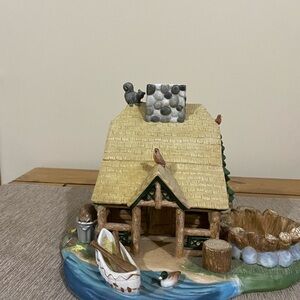 PartyLite Rustic Cabin Candle Holder - Multicolor